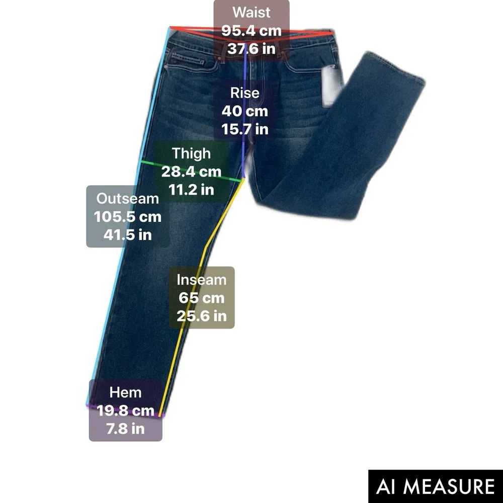 True Religion Men's Geno Relaxed Slim Jeans, Size‎ 36 Dark Boreal Color